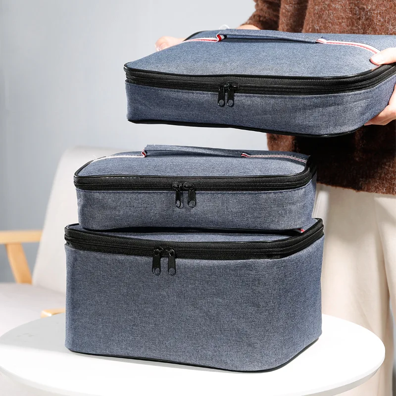 Thicken Portable Square Insulated Lunch Bag Large Capacity Picnic Bento Box Thermal Bag Cooler Ice Pack Food Storage Handbags