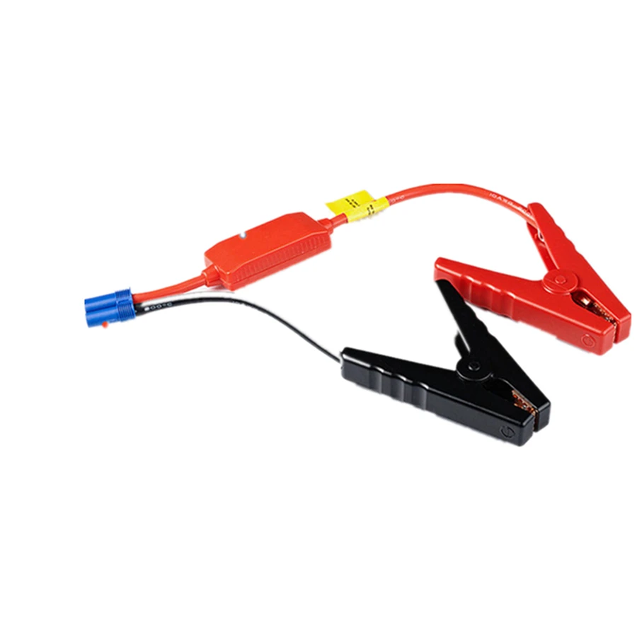 12V Jump Starter Alligator Clip Emergency Battery Jump Cable Clamps With EC5 Plug Connector For Car Trucks Starting Device