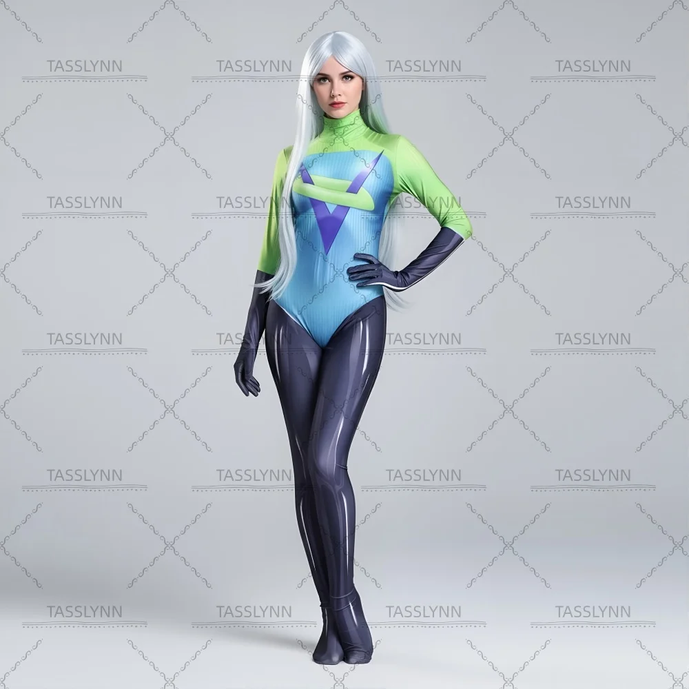 The Incredible Voyd Cosplay Costume  Women Adult Superhero Zentai Bodysuit Mirage Halloween Party for Outfit Role Play Party view 5