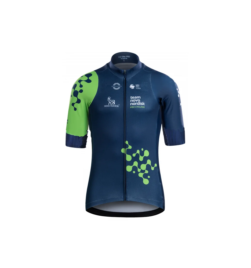 LASER CUT 2024 NOVO NORDISK Team blue SHORT SLEEVE CYCLING JERSEY SUMMER CYCLING WEAR ROPA CICLISMO+BIB SHORTS