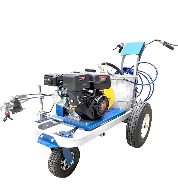 Chinese Manufacturer Airless Line Striper With Laser Guide And Reflective Bead  Cold Paint Road Marking Machines