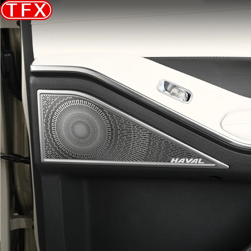 

For Haval New H6 4rd Gen 2025 2026 Car Styling Door Audio Speaker Cover Modification Dust Cover Protective Cover Accessories
