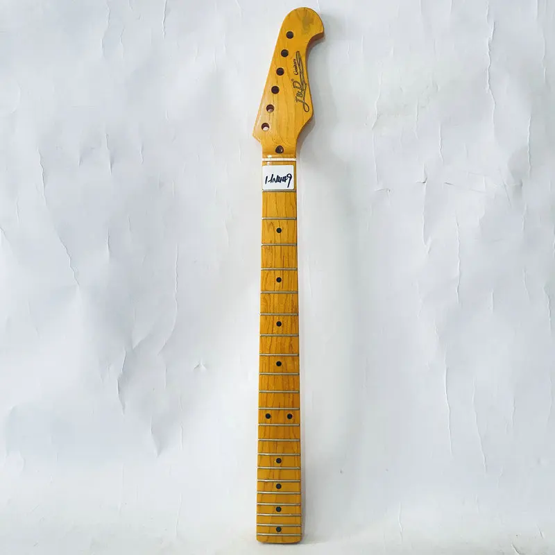 

HN449 ST Guitar Neck GenuineJ7D Brothers Authorised Unfinished Right Hand for Strato Model Guitar Replace with Damages Sales