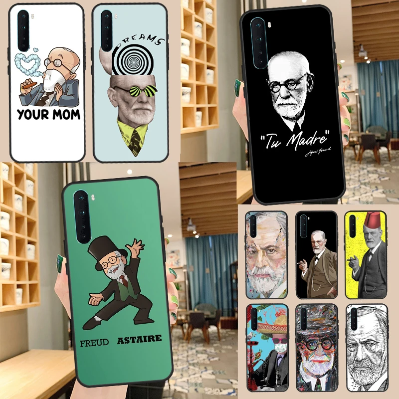 Sigmund Freud founder of psychoanalysis Case For Oneplus 10T 10R 9R 8T 8 9 10 Pro Cover For Oneplus Nord 2 2T N10 N20 N100 N200