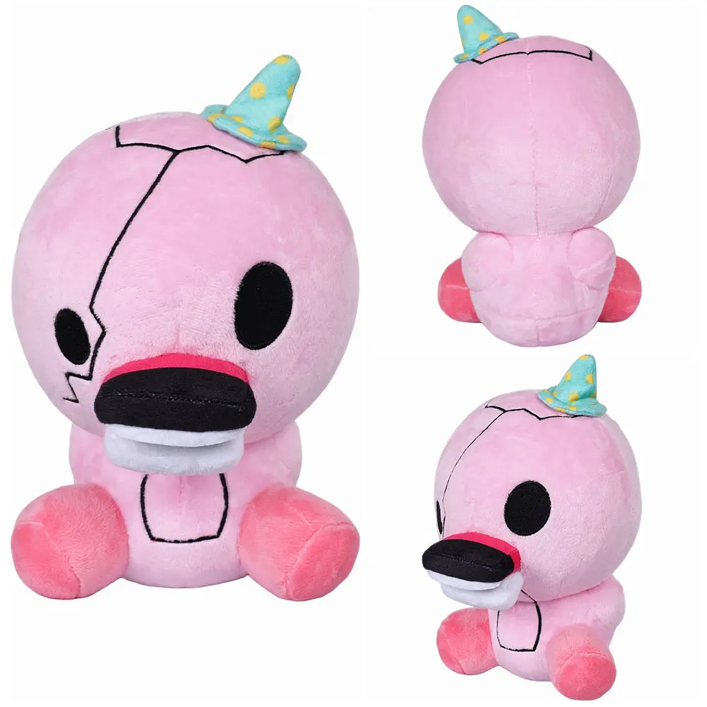 22CM Flamingo Dread Ducky Plush Toy Game Dark Cosplay Deception Pink Pig Fantasy Props Xmas Birthday Gifts Soft Stuffed Mascot