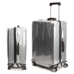 Universal Luggage Cover with Zipper Suitcase Clear Covers PVC Protector Luggage Protective Case for 22