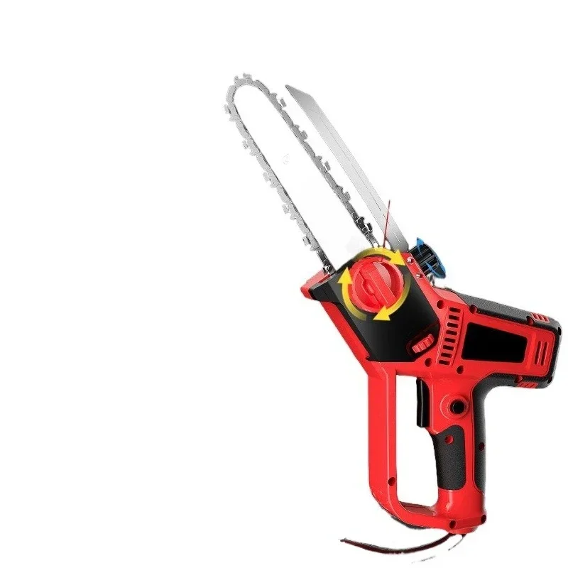 

Chainsaw Small Household 220v Plug-in Logging Chain Saw Cutting Saw Firewood Handheld Single Hand Saw