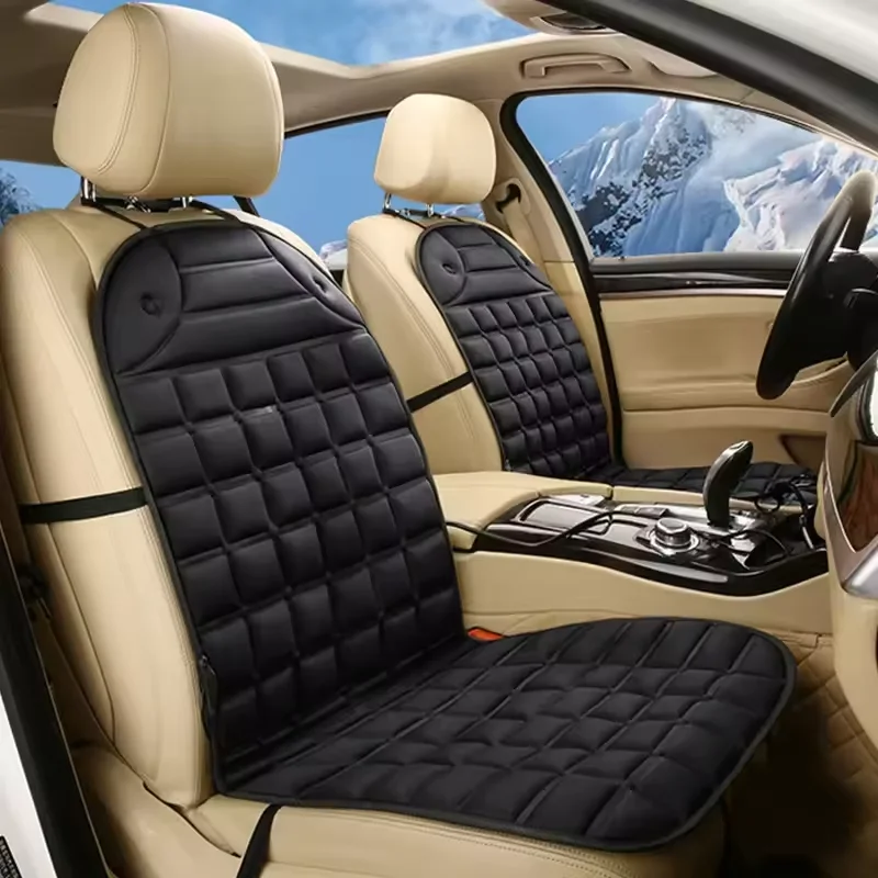 12V Car Heating Cushion Heated Seat Pad Heater Winter Warmer Seat Winter seat Protector Auto Seat Cushion Pad Winter Mat image 5