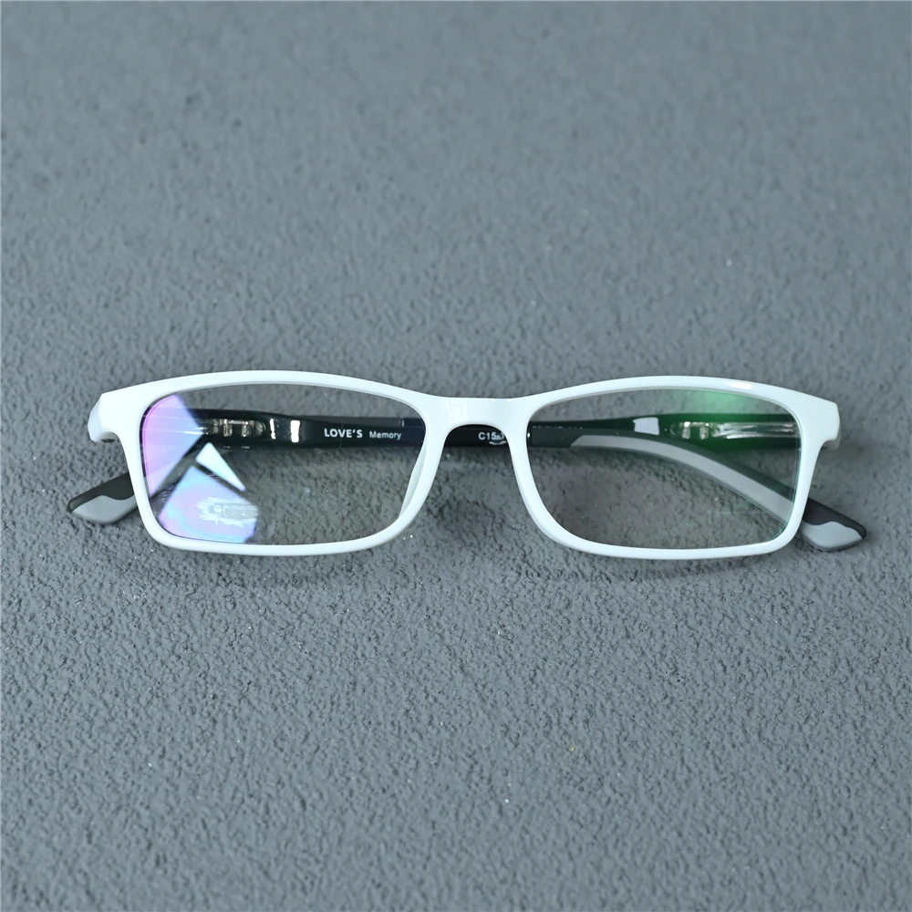 Cubojue White Men Reading Glasses Women TR90 Eyeglasses Frame Male 10g Ultralight Spectacles for Presbyopia Diopter Lens