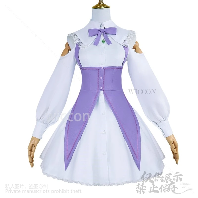 Emilia cosplay anime re: zero traje bonito vestido lolita perucas uniforme kawaii halloween festa de natal meninas roleplay personalizado