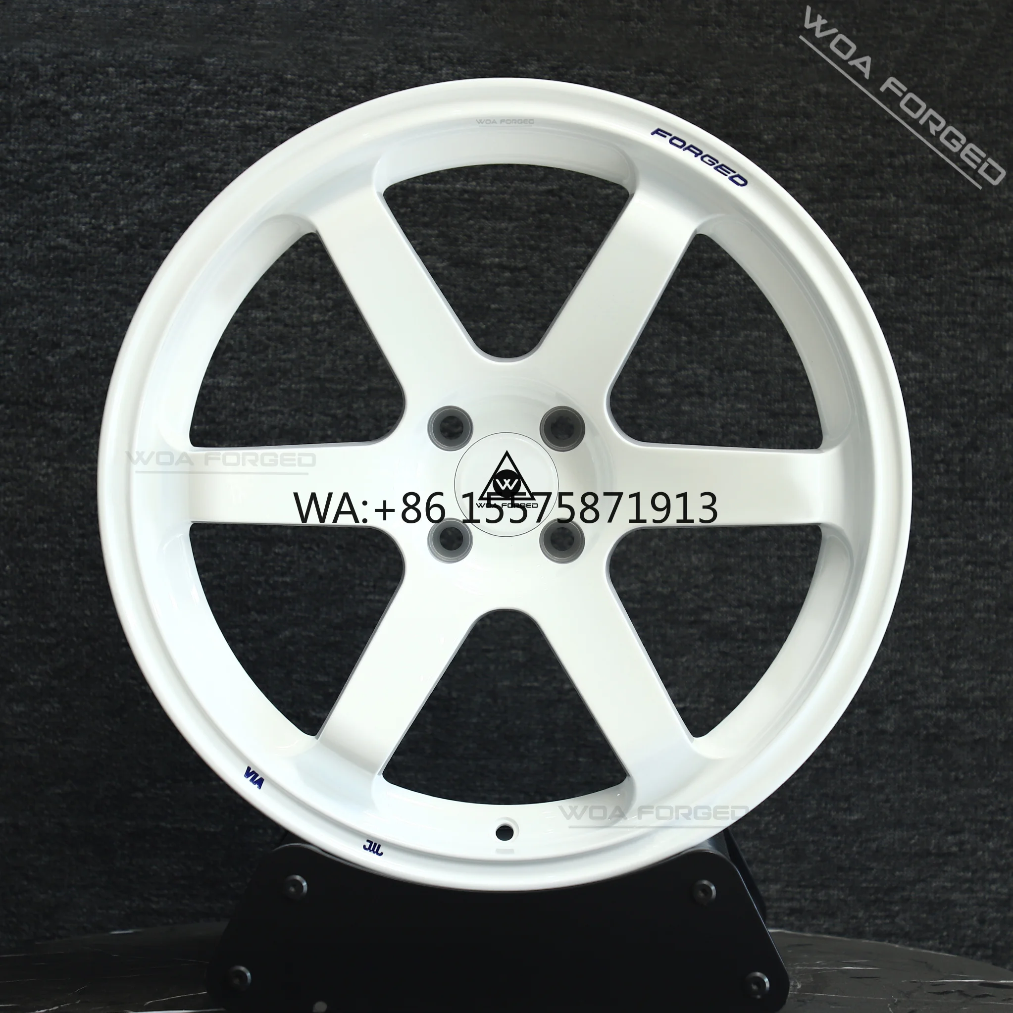 For FORGED TE37 New Stylish Muscular Design White Chrome Polished Aluminum Rims 17-23 Inch Forged 5x114.3 Passenger Car Wheels 5
