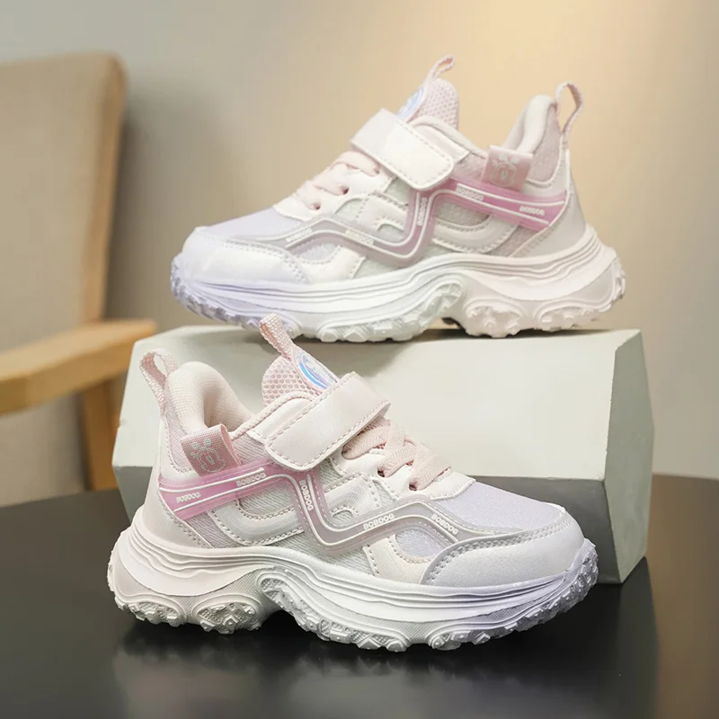 

Fashion Double Mesh Breathable Sneakers Wear Resistant Casual Running Shoes For Girls Daily Activity