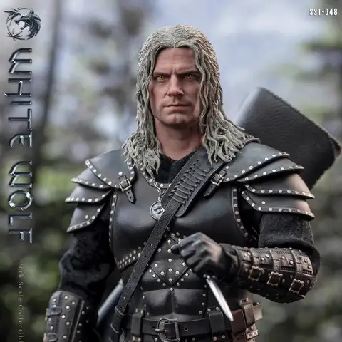 Spot Soosootoys 1/6 SST048 White Wolf Witcher White Wolf Wizard Geralt Action Figure Toy Gift Collection