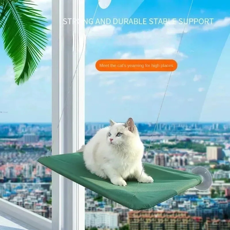 Pet Cat Hammock Hanging Cat Bed Bearing 20Kg Comfortable Cat Sunny Window Seat Mount Kitten Climbing Frame Pet Accessories