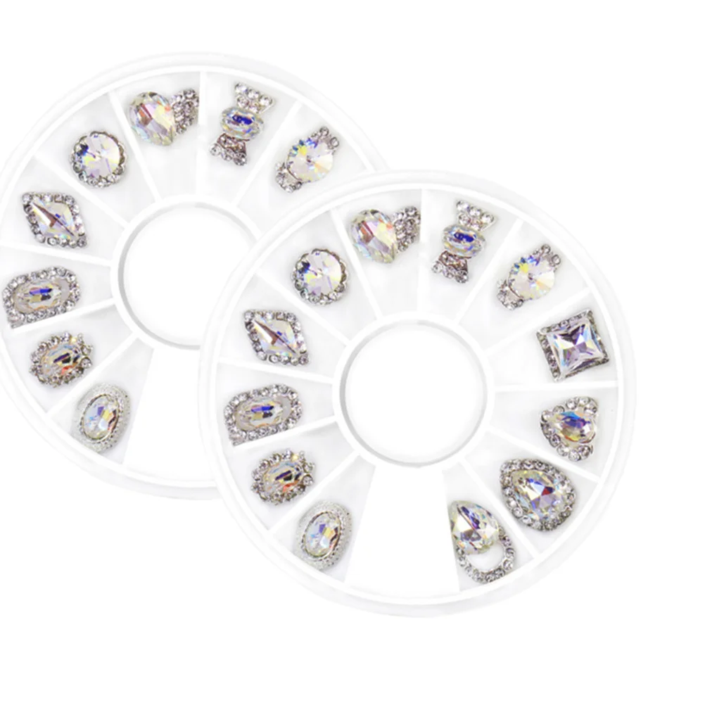 

1 Pack Alloy Patches Art Decoration Manicure Accessories Nail Rivet Design For Diy Nail Stickers Drills Gems Tools