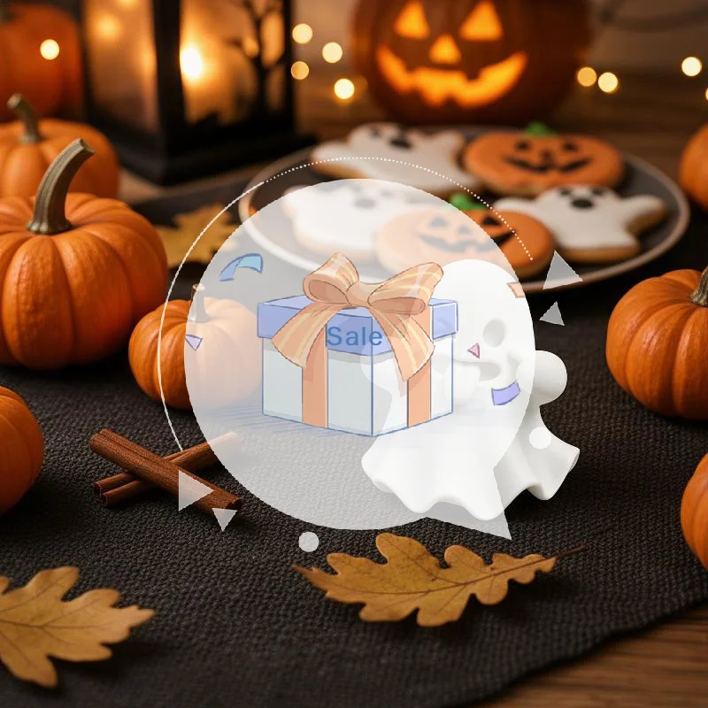 Playful And Cute Ghost Figurines, Halloween Creative Decorations, Healing Mini Ornaments Suitable For Home Office Desktop Decor