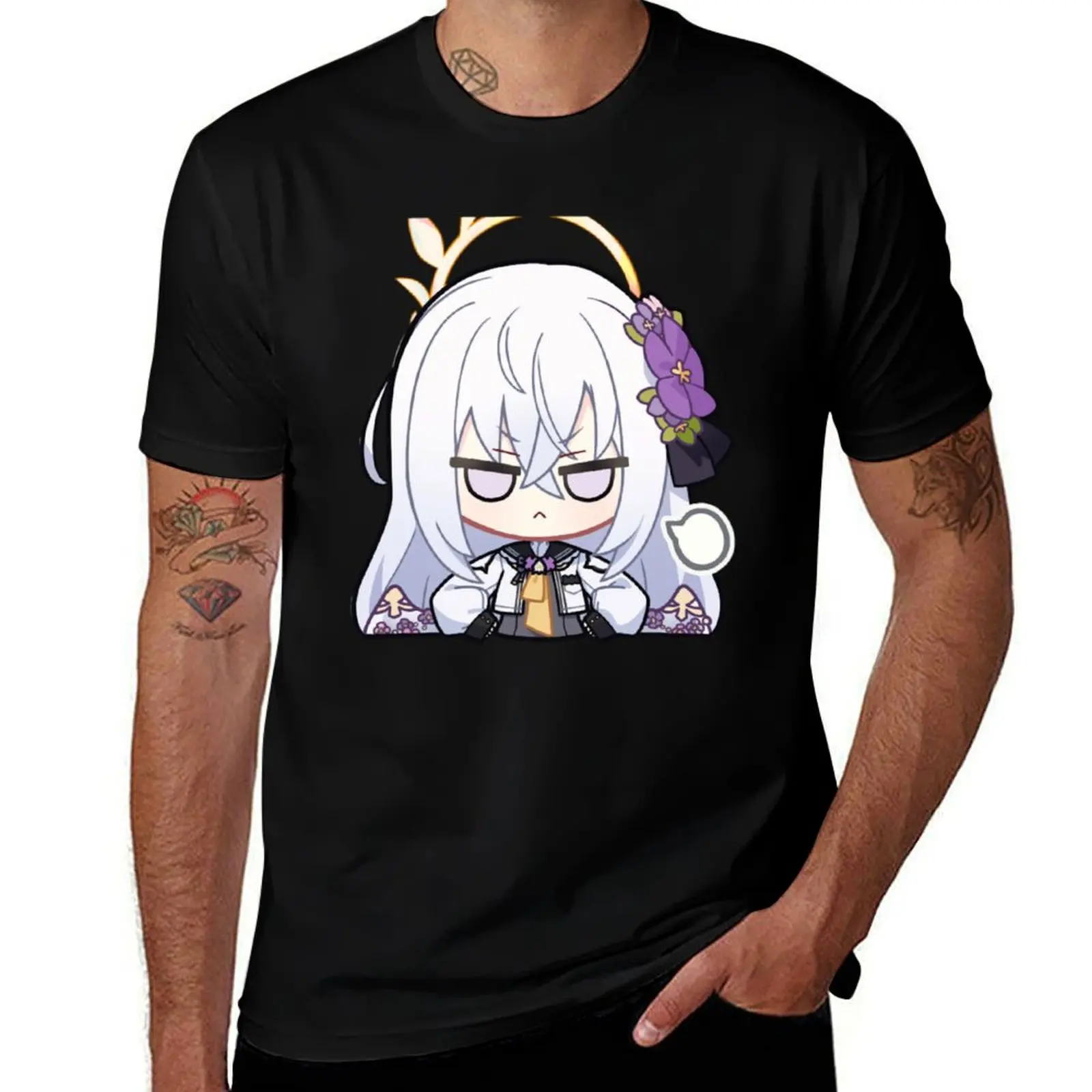 

Asuza Blue Archive T-Shirt t shirts for man graphic funny t shirt for man 100 percent cotton T-Shirt