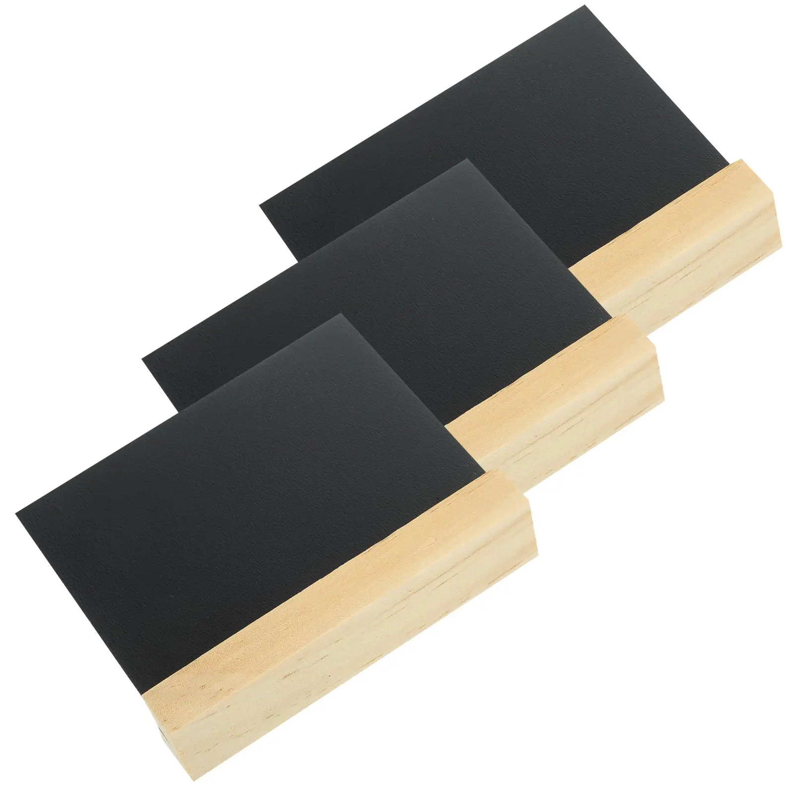 3 Pcs Signs 10x8 5cm Double Sided Wood Mini Blackboard Base Chalkboards Small Vertical Table Small Blackboard Signs