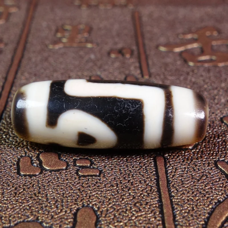 

Ancient Tibetan DZI Beads Old Agate Bodhi 2 Eye Totem Amulet Pendant GZI #2606