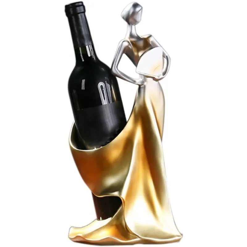 

Wine Bottle Holder Beauty Lady Statue Wine Bottle Stand Lady Wine Rack Decoration Wine Cork Holder Decor Wine Decor