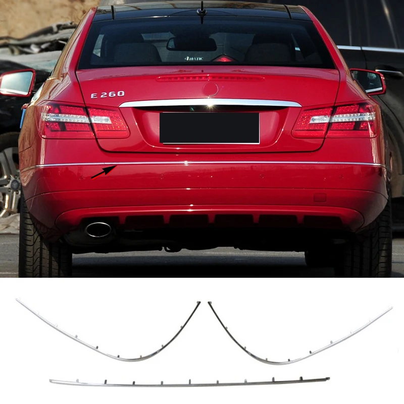 

A2078852121 A2078852421 A2078852221 For Mercedes E Class W207 C207 Rear Bumper Chrome Trim Chromium Styling Spoiler Diffuser