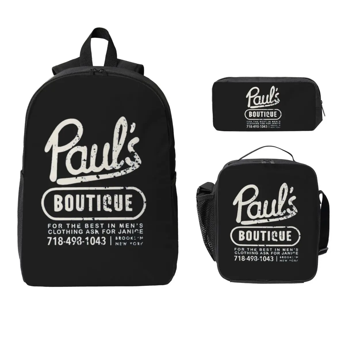 

Pauls Boutique Backpack Student BookBag School Bag Laptop Shoulder Bags 3ps Insulated Lunch Bag Pencil Case
