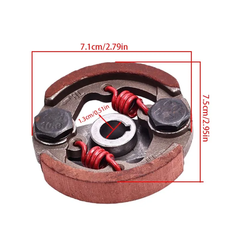 47cc 49cc aluminum or iron Minimoto Centrifugal Clutch alloy Mini Moto Dirt Bike Atv Quad 2 Shoe Spring 3 Shoe Spring