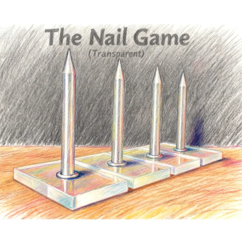 لعبة الأظافر من ديرين براون - 4 مجموعات خدعة سحرية شفافة وأوهام المسرح وحفلات ماجيا ودعائم عرض ممتعة