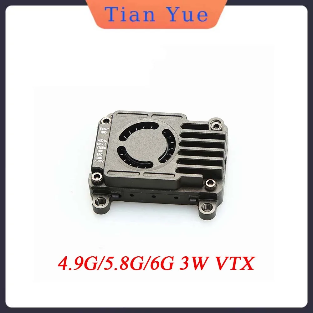 

4.9G/5.8G/6G 3W VTX 72CH FPV Video Transmitter With Antenna Support OSD For RC FPV Drone Long Range Quadcopter