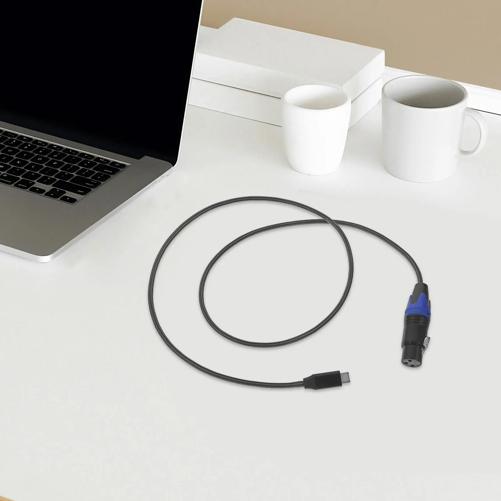 Durable Type C to Xlr Mic Cable Simple Design Portable for Guitars Mixers and Microphones Type C to Xlr Microphone Cable