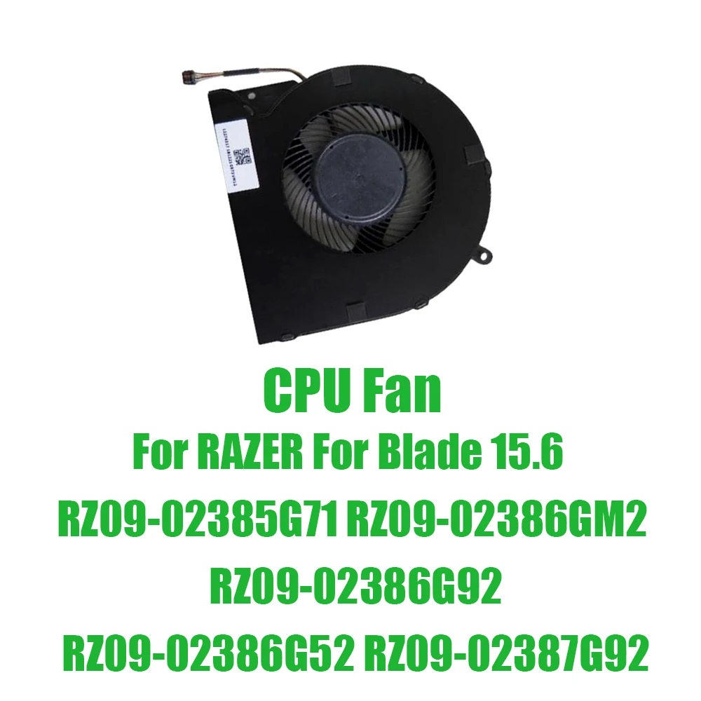 For RAZER For Blade 15.6 RZ09-02385G71 RZ09-02386GM2 RZ09-02386G92 RZ09-02386G52 RZ09-02387G92 5V 0.5A CPU Fan