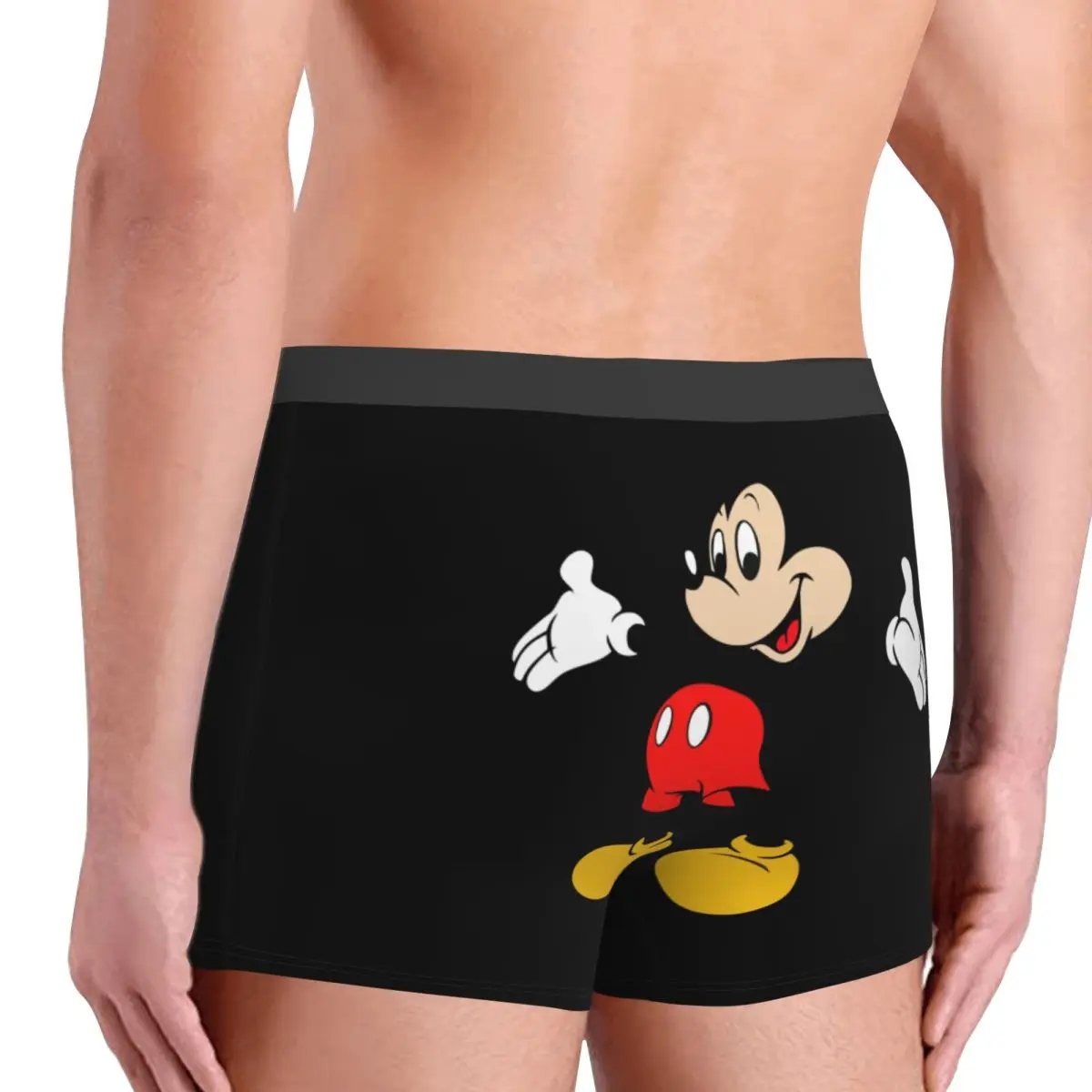 ميكي ماوس الكرتون الرسوم المتحركة التلفزيون سراويل بوكسر الرجال ثلاثية الأبعاد طباعة الذكور تنفس سراويل داخلية ملخصات