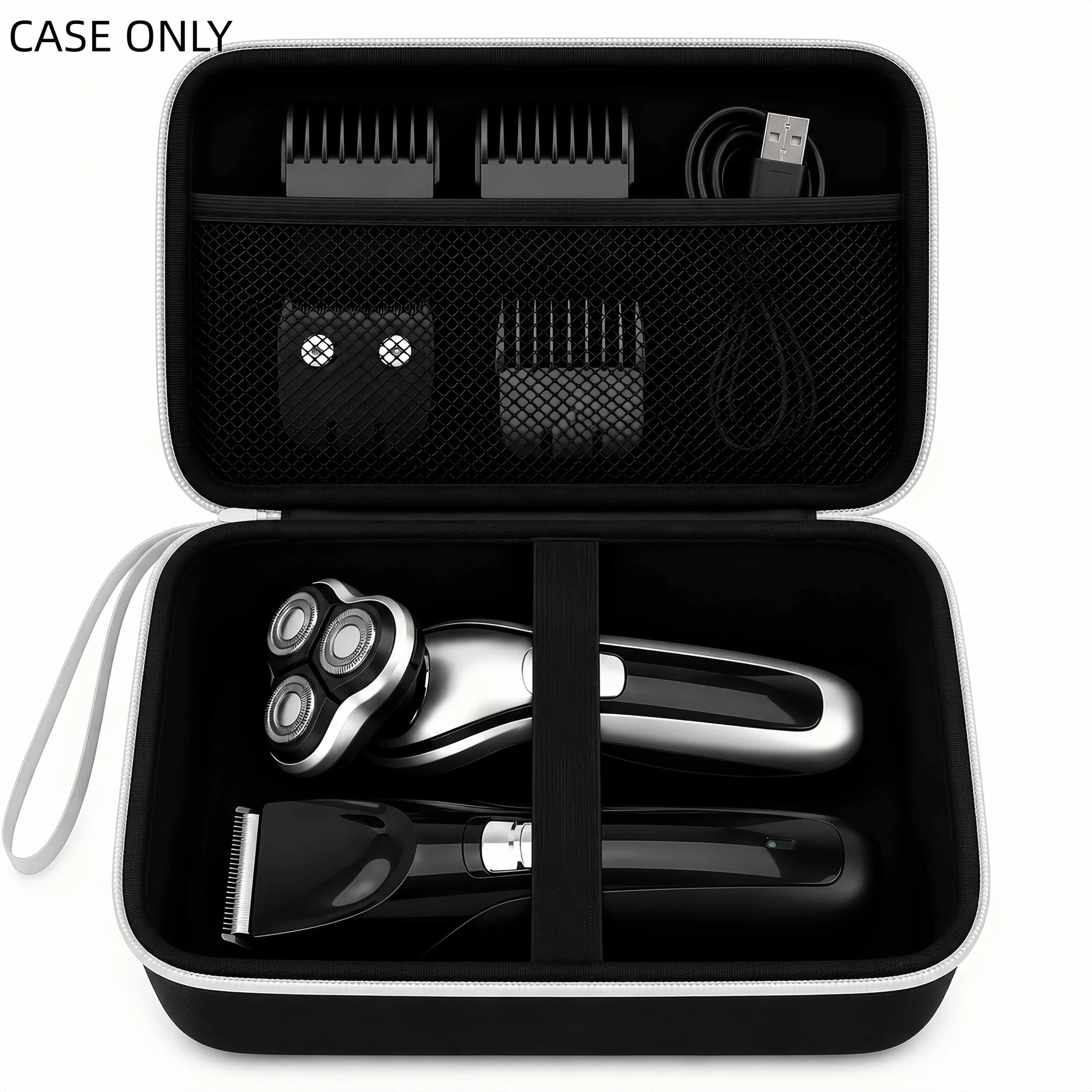Mens Grooming Kit Case - Astuccio da viaggio per rasoio elettrico