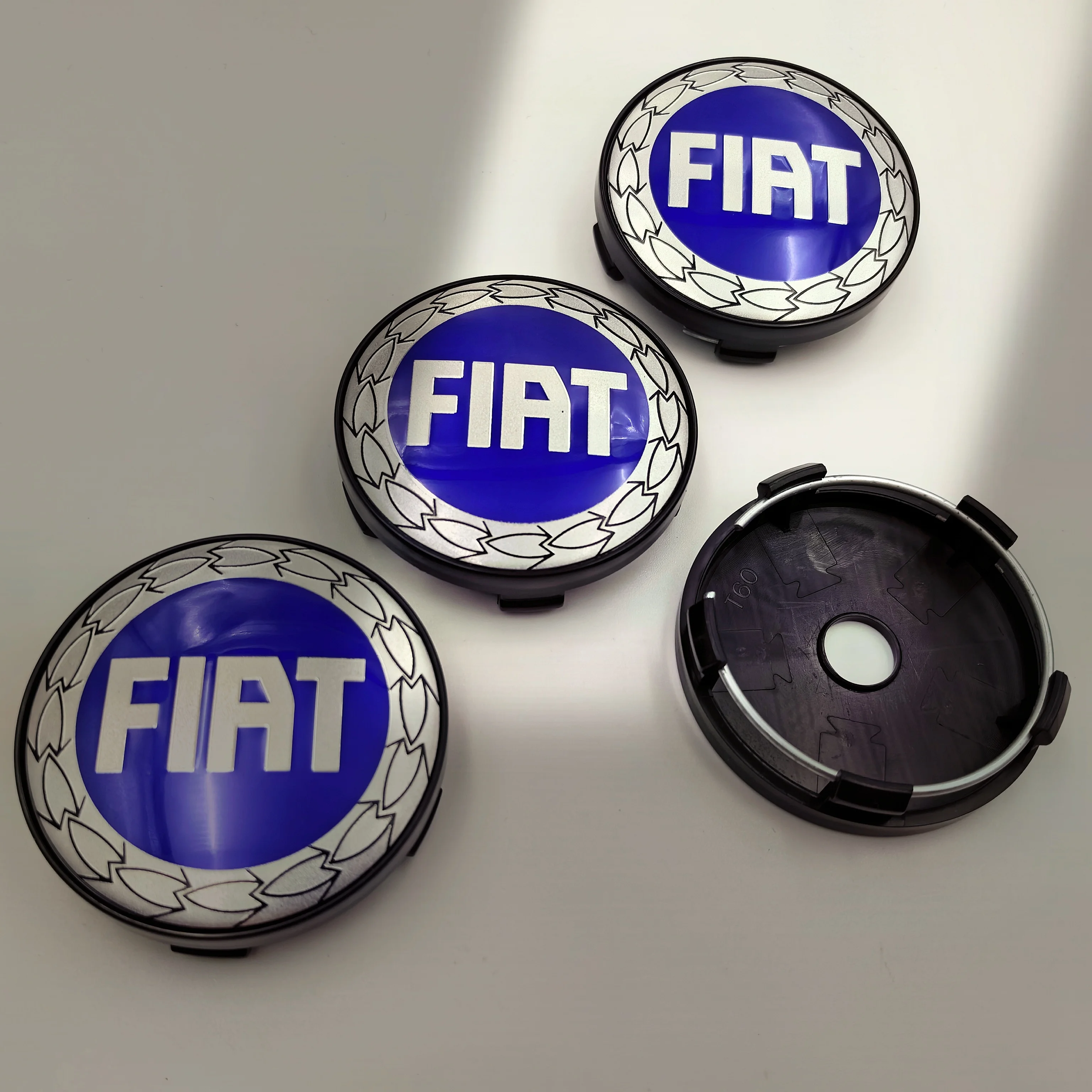 20pcs 60mm Wheel Center Caps for Fiat 500 Abarth Lancia - Car Hub Stickers Emblems Badges Vehicle Hub Decals