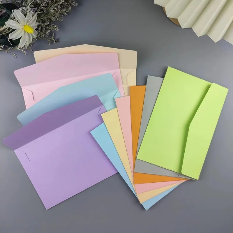 50pcs/lot Candy Color 16x11cm Envelopes Blank Multifunction Craft Paper Envelope for Wedding Invitations Letter Paper Postcards