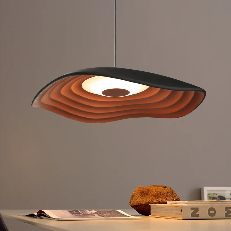 Wabi wind chandelier restaurant light Nordic Danish bar Japanese table Industrial style cafe round table