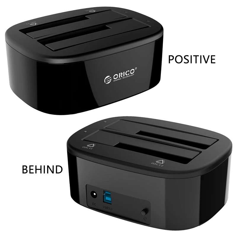 ORICO 6228US3 3,5-дюймовый двойной отсек USB 3.0 для Sata Hdd Ssd Чехол Док-станция Жесткий диск Инструмент Бесплатный дубликатор 16 ТБ для ПК (вилка европейского стандарта)