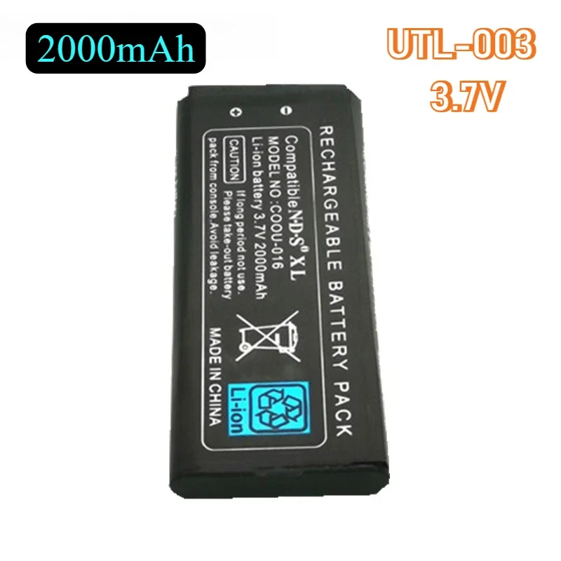 NdsI Xl Game Console Battery UTL-003 2000mAh 3.7V Replacement Battery for Nintendo Ndsixl Li-on Rechargeable Built-in Battery