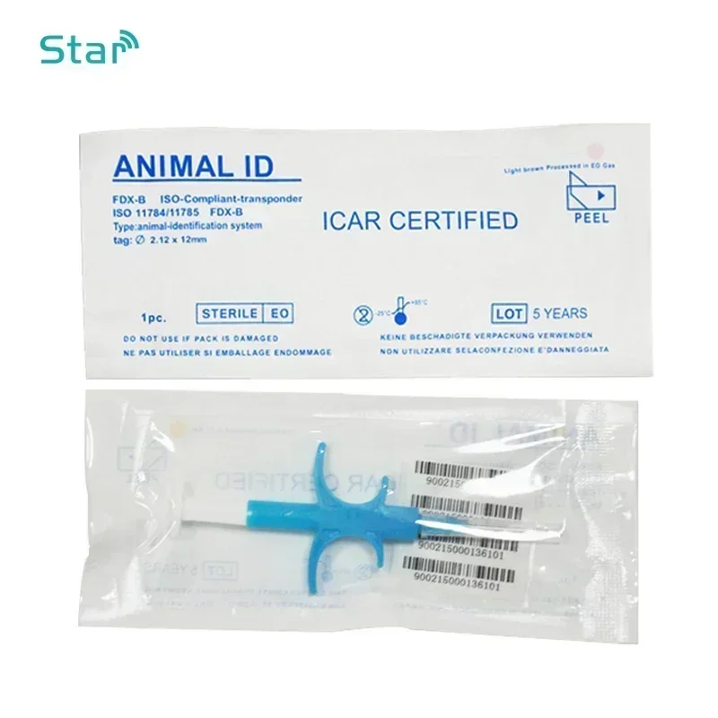 Шприц для микрочипа FDX B ISO11784/85, 100 шт., 134,2 кГц