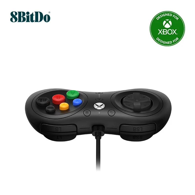 وحدة تحكم ألعاب 8Bitdo M30 لسلسلة Xbox X/S/One إصدار سلكي لوحة ألعاب للكمبيوتر الشخصي Windows 10/11 مع وحدة تحكم ألعاب تخطيط 6 أزرار
