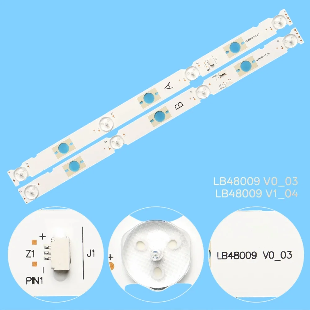 LED Full Array Bars For  KDL-48WD653 KDL-48WD655 LED Backlight Strips LB48009 V0_03 04 Matrix Kit LED Lamps Lens Bands Tapes
