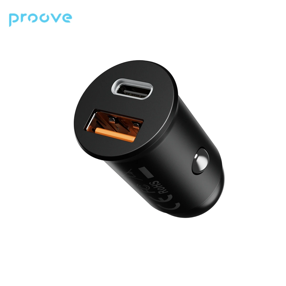 Proove Tiny Power Car Charger 20W PD Type C USB QC3.0 fast charging for Mobile Phone