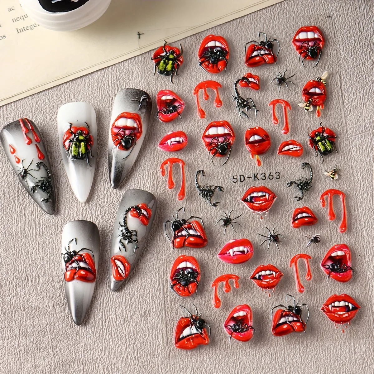 2Pcs 5D Embossed Halloween & D - Quirky Tech Accessories 评论和价格