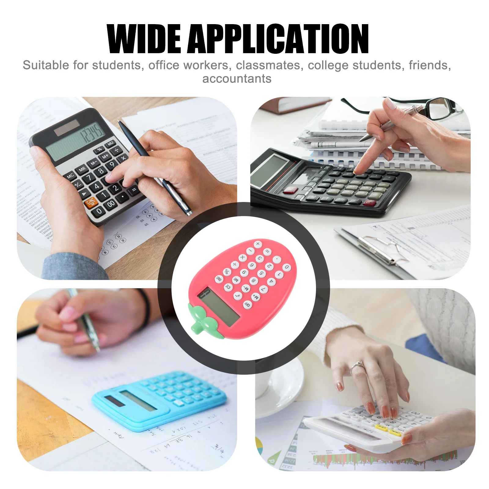 آلة حاسبة تعمل بالطاقة الشمسية، آلات حاسبة إلكترونية محمولة خفيفة الوزن لفيزياء الرياضيات، أداة دراسة هدية صغيرة للطلاب #1