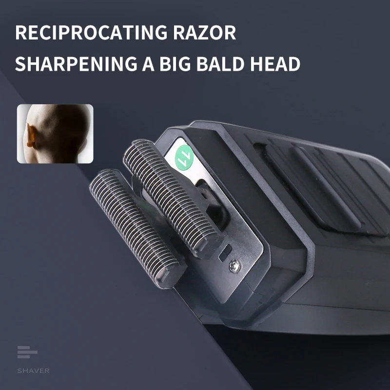 KEMEI-1102 Compact Rechargeable Lithium Ion Shaver Kit,Foil Professional Electric Shaver for Men image 3