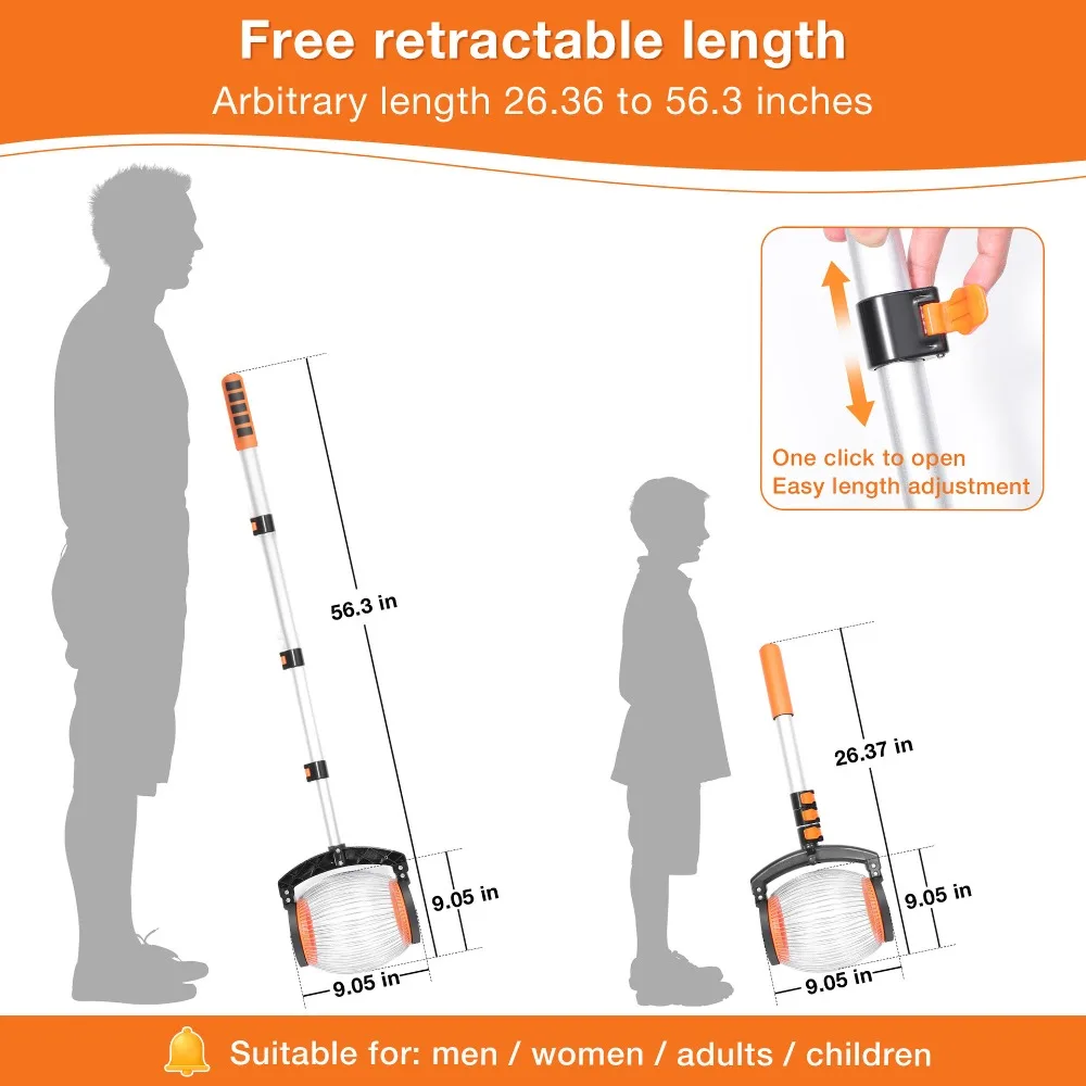 Raccoglitrice per dadi rotolanti - Raccoglitore ergonomico di noci e castagne, strumento per la raccolta del giardino con cestino in metallo (rispalle, facile da scegliere)