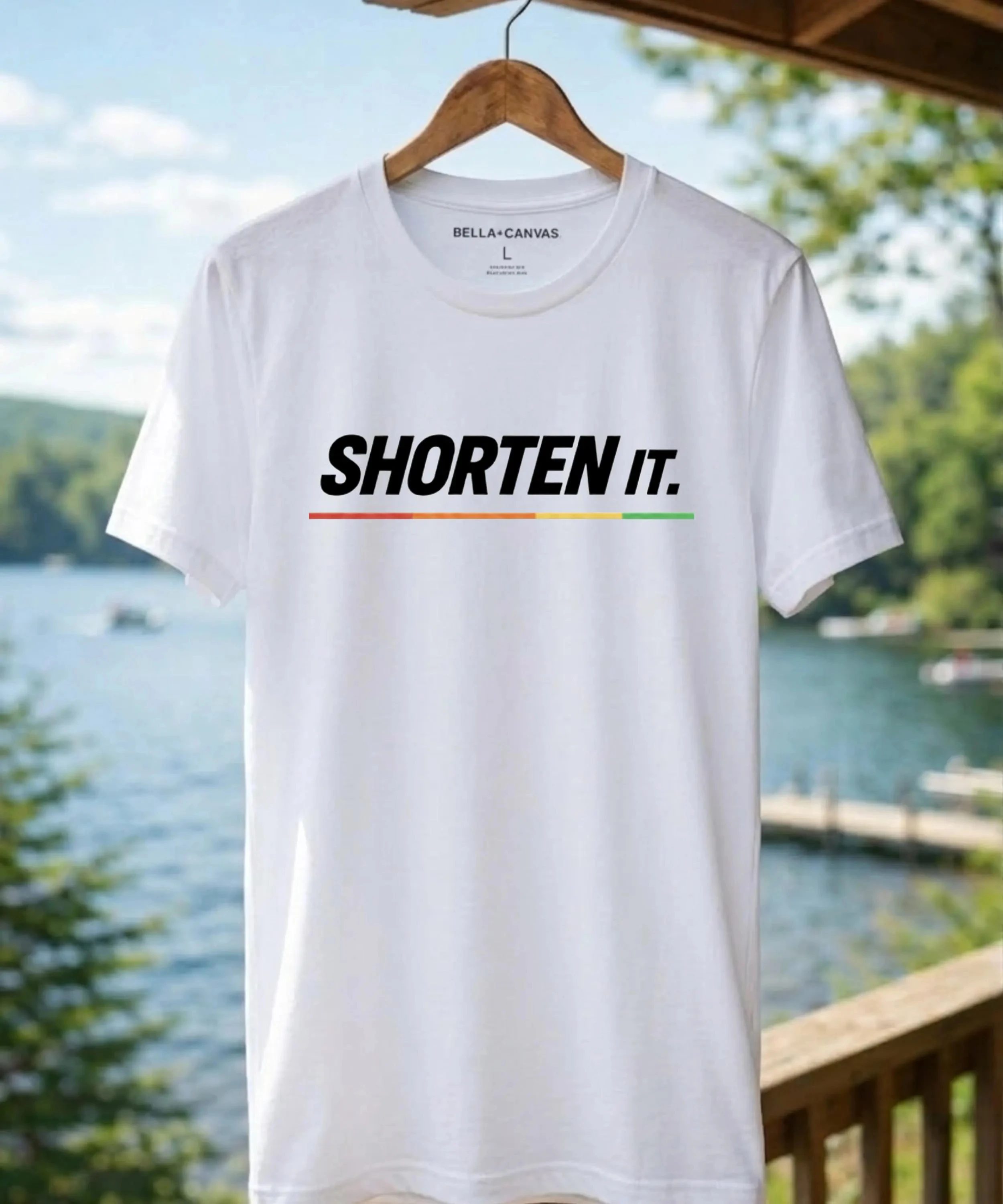 Short-sleeved Water Skiing T-shirt | Ski Rope in Red, Orange, Yellow, and Green Designs | Gift for Skiing Enthusiasts