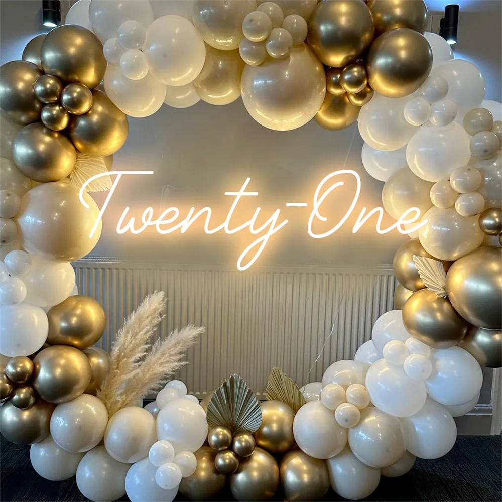 

Twenty One Neon Sign lights 21 Year Old Birthday Decor, LED Light Sign for Happy Birthday Party, Room Yard Home Wall Decor Art