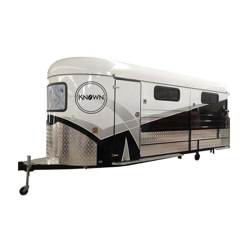 High Quality Horse Float Deluxe with Kitchen 4HAL Horse Trailer AU Standard UK Style All Customized for Sale