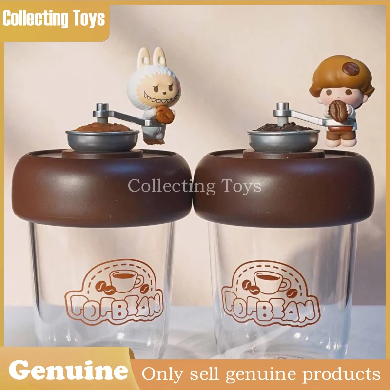 

Genuine Popmart Coffee Factory Pop Bean Series Blind Box Desktop Decoration Cute Bottle Toys Mystery Box Gifts For Girl Ornament
